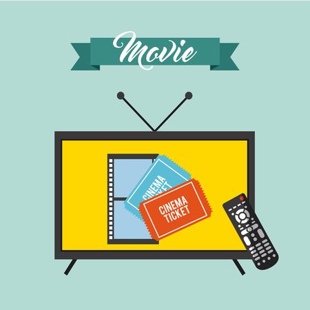 TV movie design, vector illustration eps10 graphicのイラスト素材