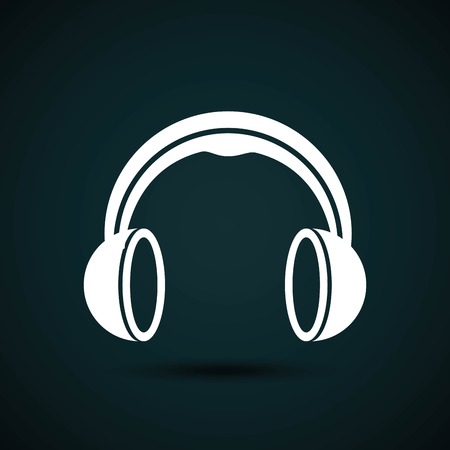 headphones icon design, vector illustration eps10 graphicのイラスト素材