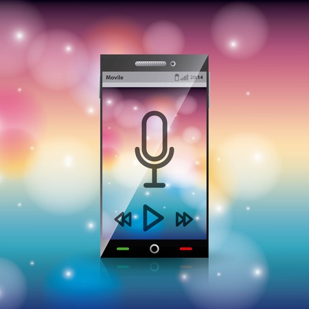 music mobile design, vector illustration eps10 graphicのイラスト素材