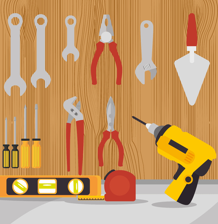 construction equipment design, vector illustration eps10 graphicのイラスト素材