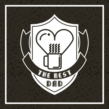 happy fathers day design, vector illustration eps10 graphicのイラスト素材