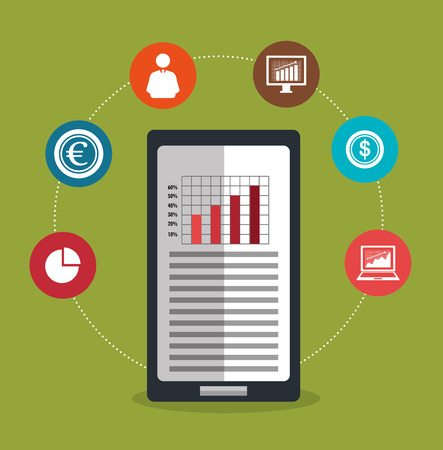 stock and financial market design, vector illustration eps10 graphicのイラスト素材