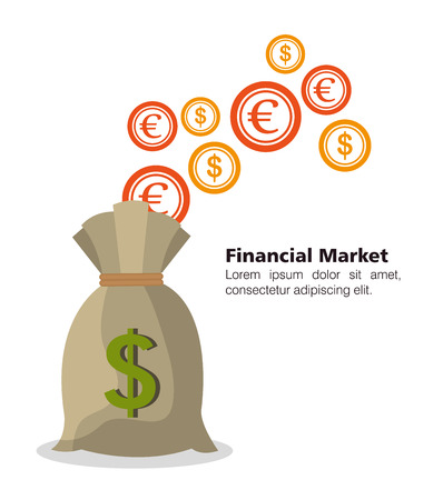 stock and financial market design, vector illustration eps10 graphicのイラスト素材