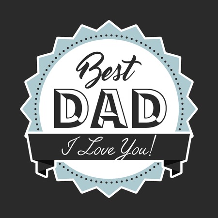 happy fathers day design, vector illustration eps10 graphicのイラスト素材