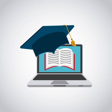 technology and education design, vector illustration eps10 graphicのイラスト素材