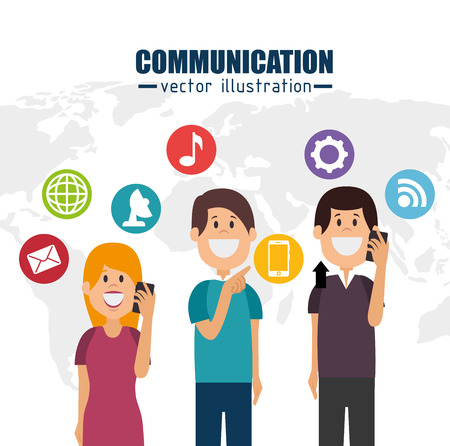 communication concept design, vector illustration eps10 graphicのイラスト素材