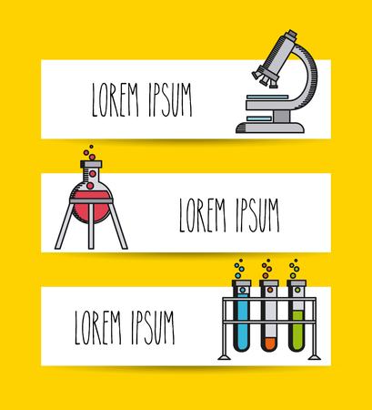 Science lab design, vector illustration eps10 graphicのイラスト素材