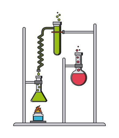 Science lab design, vector illustration eps10 graphicのイラスト素材