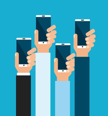 mobile technology design, vector illustration eps10 graphicのイラスト素材