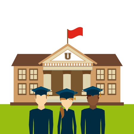 graduation celebration design, vector illustration eps10 graphicのイラスト素材