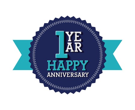 happy anniversary design, vector illustration eps10 graphicのイラスト素材