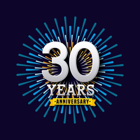 happy anniversary design, vector illustration eps10 graphicのイラスト素材