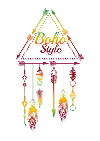 boho style design, vector illustration eps10 graphicのイラスト素材