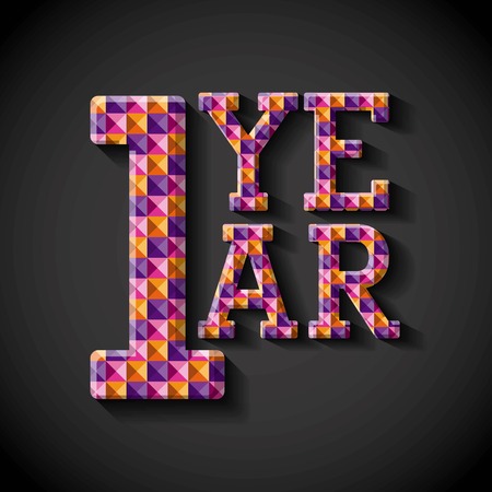 happy anniversary design, vector illustration eps10 graphicのイラスト素材