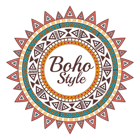 boho style design, vector illustration eps10 graphicのイラスト素材