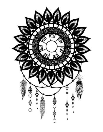 boho style design, vector illustration eps10 graphicのイラスト素材