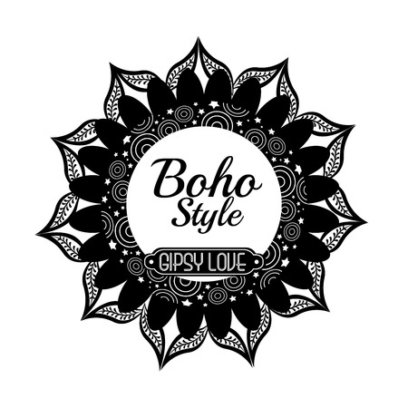 boho style design, vector illustration eps10 graphicのイラスト素材