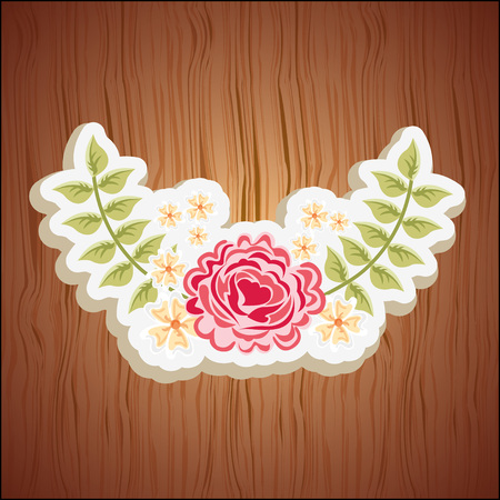 floral decoration design, vector illustration eps10 graphicのイラスト素材