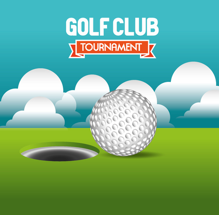 golf tournament design, vector illustration eps10 graphicのイラスト素材