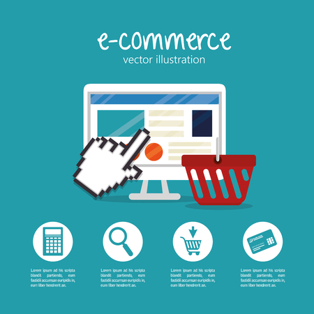 electronic commerce design, vector illustration eps10 graphicのイラスト素材