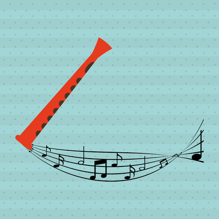 musical instrument design, vector illustration eps10 graphicのイラスト素材