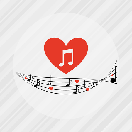 music pattern design, vector illustration eps10 graphicのイラスト素材