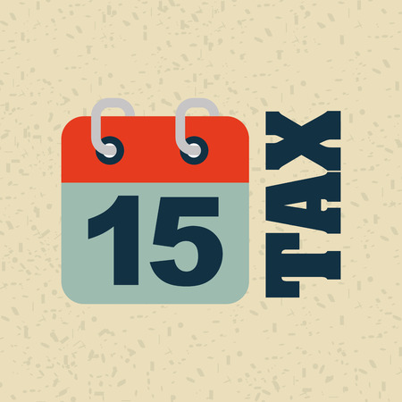tax time design, vector illustration eps10 graphicのイラスト素材