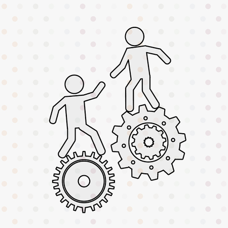 teamwork concept design, vector illustration eps10 graphicのイラスト素材