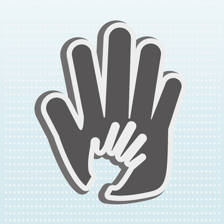 hand human design, vector illustration eps10 graphicのイラスト素材
