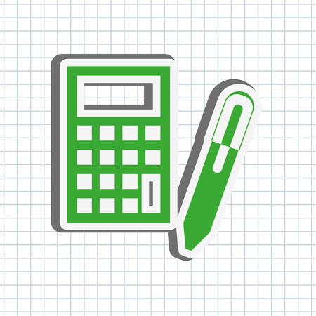 accounting icon design, vector illustration eps10 graphicのイラスト素材