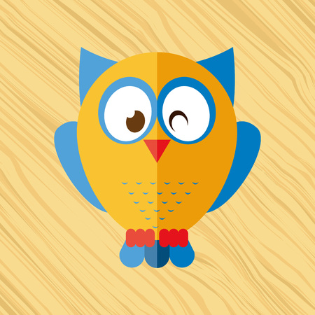 owl bird design, vector illustration eps10 graphicのイラスト素材