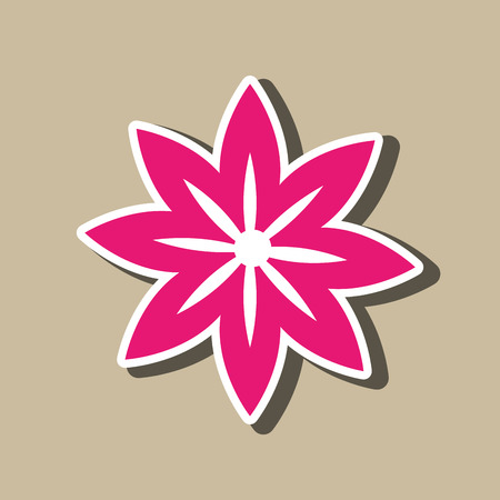 flower icon design, vector illustration eps10 graphicのイラスト素材