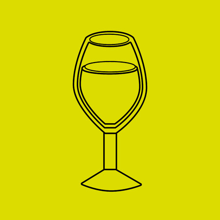 wine cup design, vector illustration eps10 graphicのイラスト素材