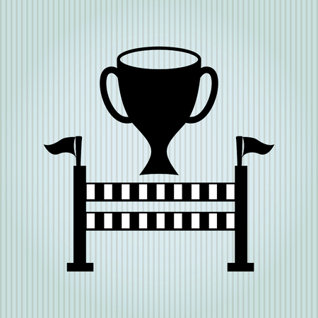 horsemanship icon design, vector illustration eps10 graphicのイラスト素材