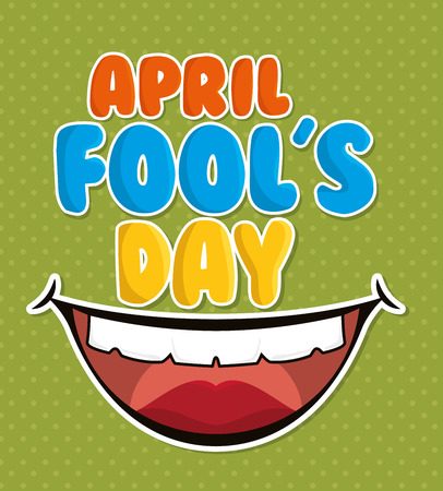 fools day design, vector illustration eps10 graphicのイラスト素材