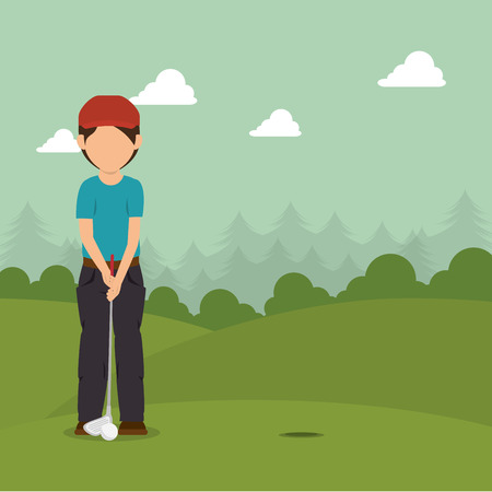 golf club design, vector illustration eps10 graphicのイラスト素材