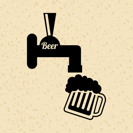 beer icon design, vector illustration eps10 graphicのイラスト素材
