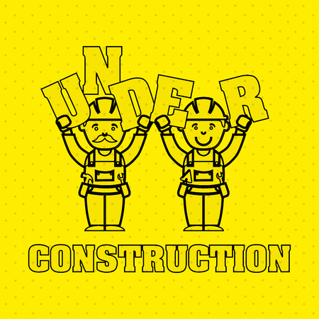 under construction design, vector illustration eps10 graphicのイラスト素材