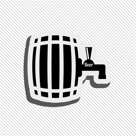 beer icon design, vector illustration eps10 graphicのイラスト素材