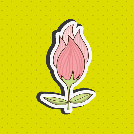 floral decoration design, vector illustration eps10 graphicのイラスト素材
