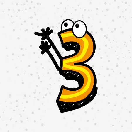 numeric character design, vector illustration eps10 graphicのイラスト素材