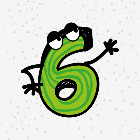 numeric character design, vector illustration eps10 graphicのイラスト素材