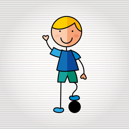 kids happy designのイラスト素材