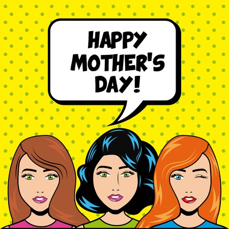happy mothers day design, vector illustration eps10 graphicのイラスト素材