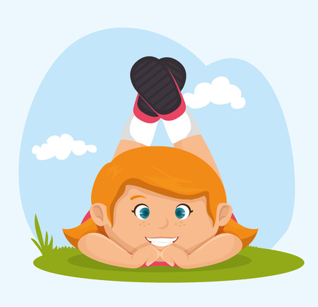 little kids design, vector illustration eps10 graphicのイラスト素材