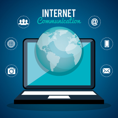 internet communication design, vector illustration eps10 graphicのイラスト素材