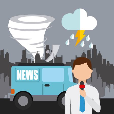 weather news design, vector illustration eps10 graphicのイラスト素材