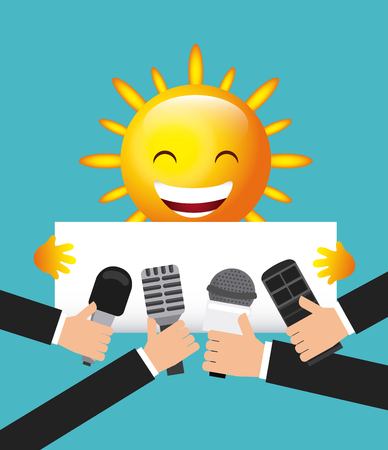 weather news design, vector illustration eps10 graphicのイラスト素材