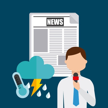 weather news design, vector illustration eps10 graphicのイラスト素材
