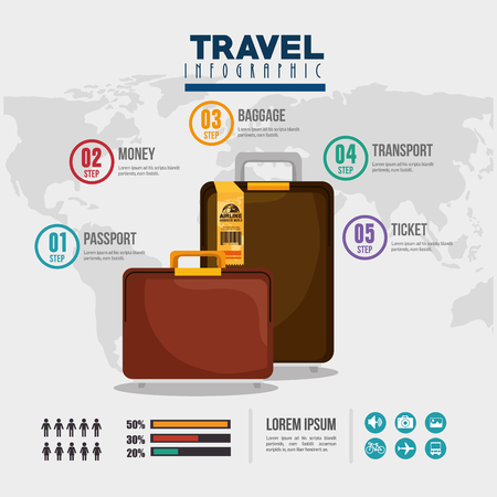 travel around the world design, vector illustration eps10 graphicのイラスト素材